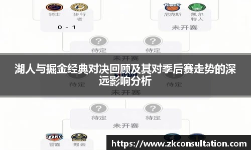 湖人与掘金经典对决回顾及其对季后赛走势的深远影响分析